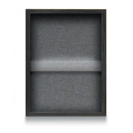 United Visual Products Indoor Enclosed Combo Board, 48"x36", Black Frame/Burgundy & Apricot UVCB4836B-BURGUN-APRICOT